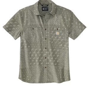 Carhartt Large Rugged Flex Relaxed Fit Lightweight Short-Sleeve Print Sh…